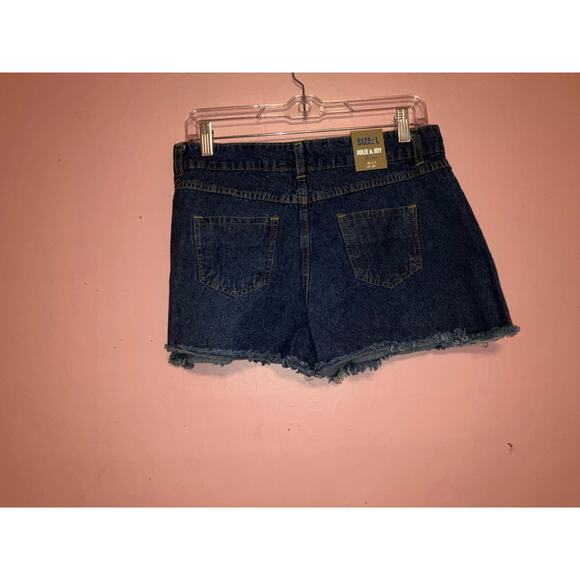 NWT Jolie & Joy denim mini distressed skort size large - Picture 4 of 8